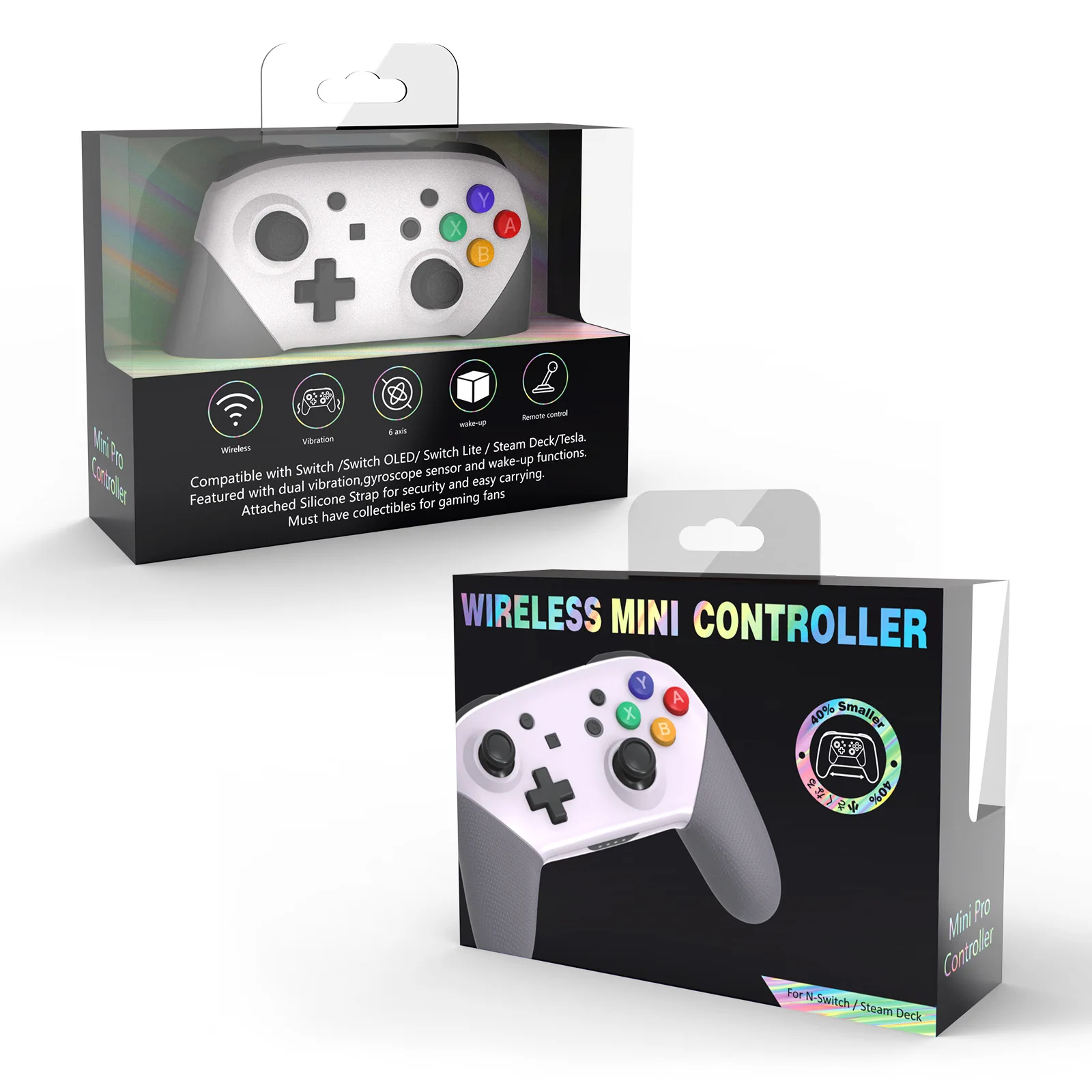 

Беспроводной игровой Bluetooth-контроллер для Nintendo Switch/Lite/OLED/Steam Deck