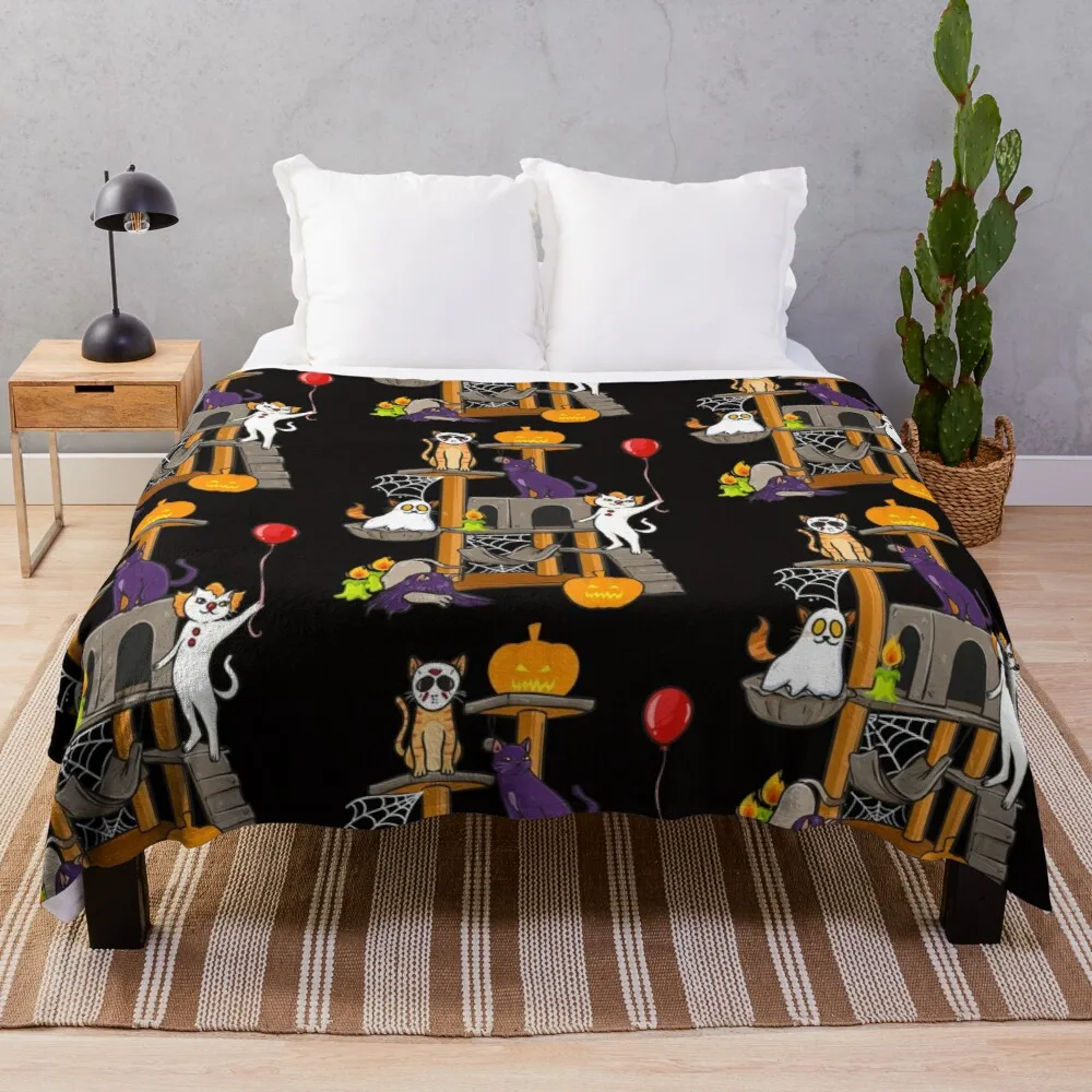 

Декоративное детское одеяло с рисунком кошек и кошек