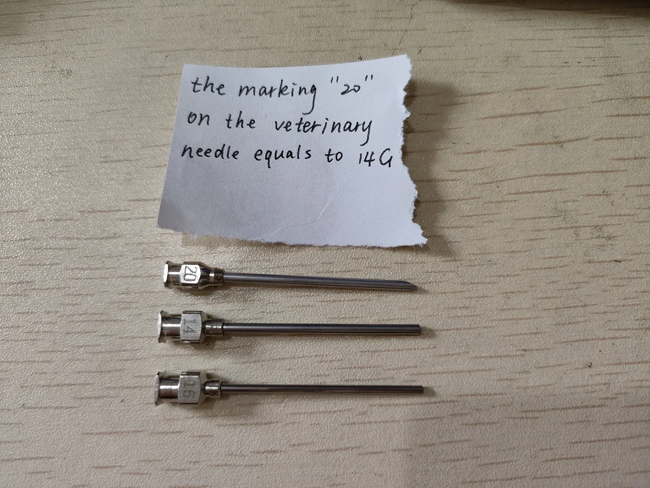 

300PC pipeting needle 14G 50MM Long base 15mm.