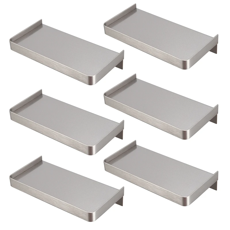 

6X Stainless Steel Bathroom Phone Towel Holder Bathroom Soap Holder Wall Mounted Soap Dish Rack Storage Shelf