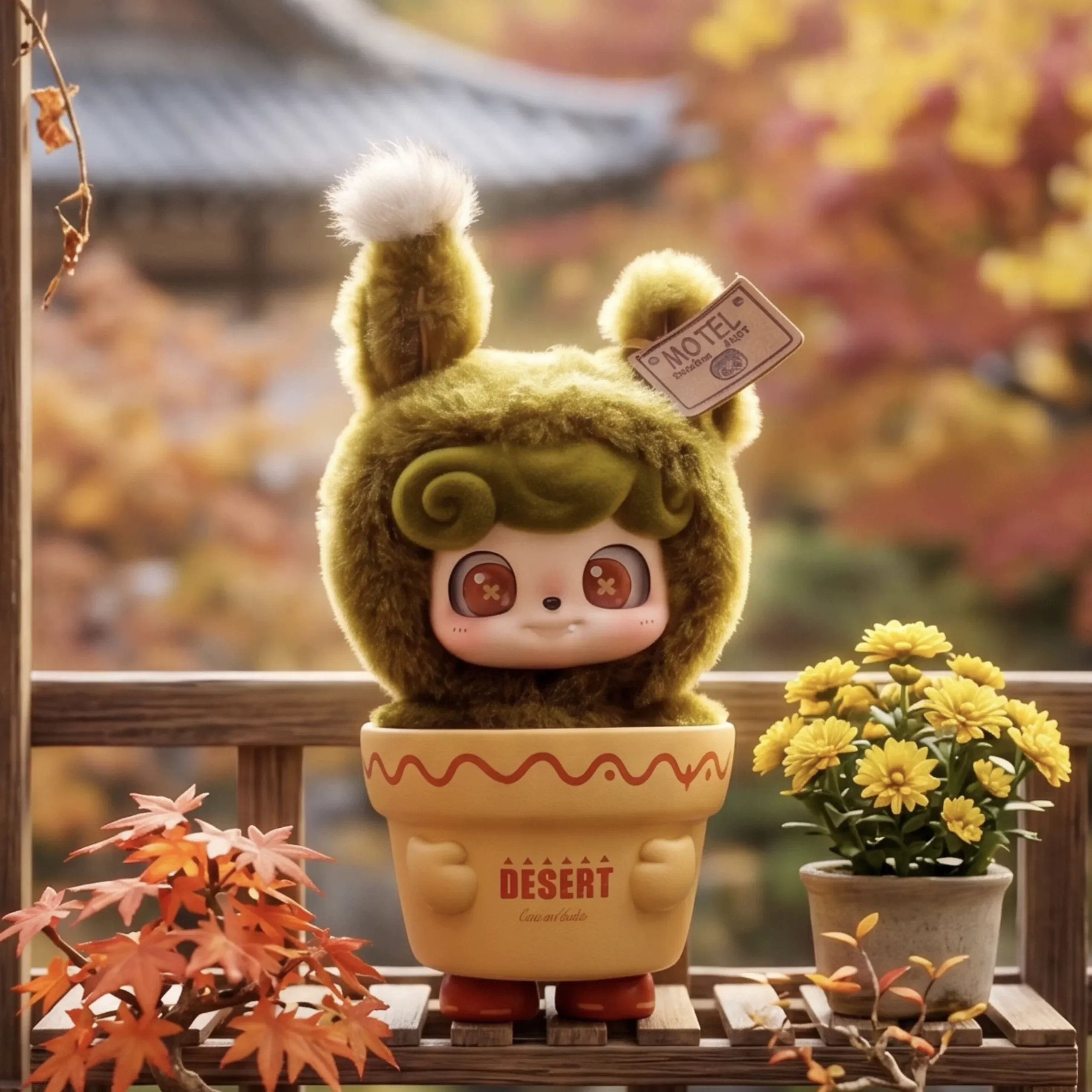 Фото Коллекционная плюшевая фигурка Jotoys Blind Box Qbao из серии «Растения в горшках», настольное декоративное украшение, подарок-сюрприз для взрослых №5