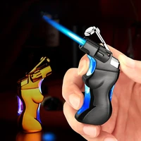 creative lighter metal small airbrush lighter butane gas lighter blue flame windproof lighter unusual lighter ignition tools