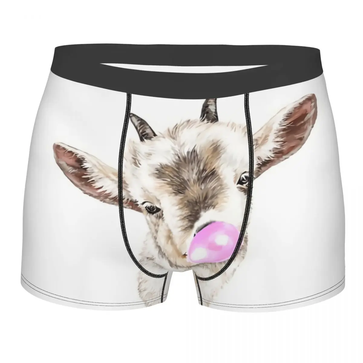 

Мужские трусы-боксеры Oh My Goat, воздухопроницаемые Трусы из жвачки, нижнее белье с животными, сексуальные шорты высокого качества, идея для подарка