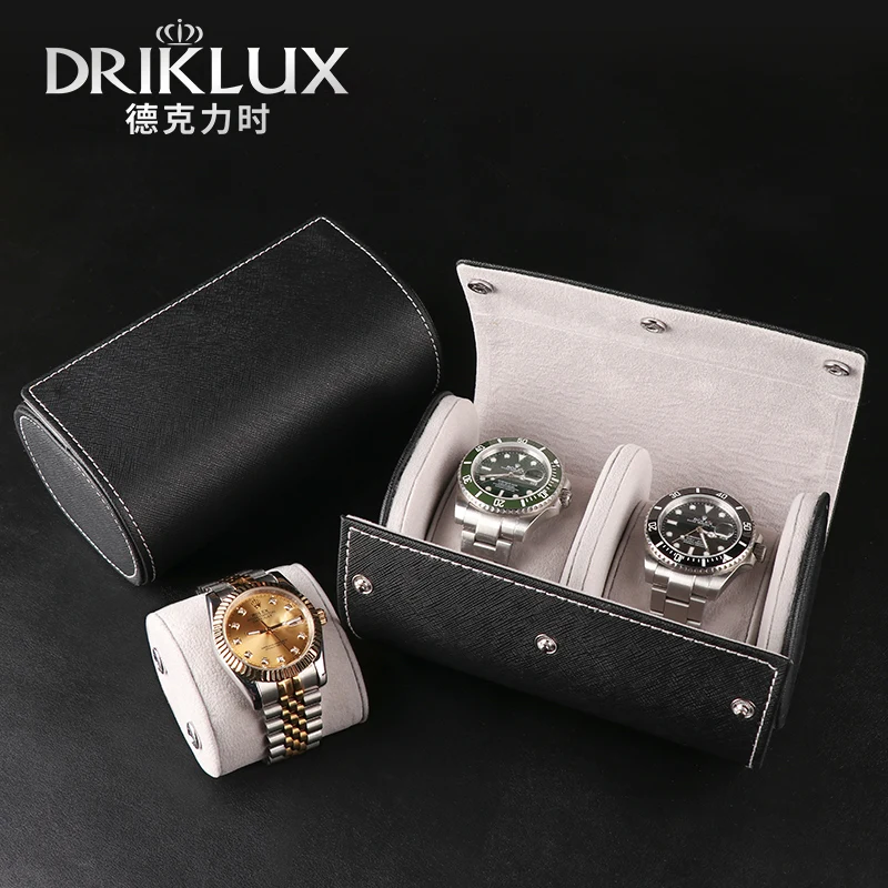 Роскошный кожаный чехол для часов Driklux футляр хранения Дорожный Чехол |