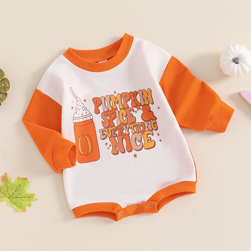 Костюм для новорожденных мальчиков и девочек на Хэллоуин комбинезон с длинным