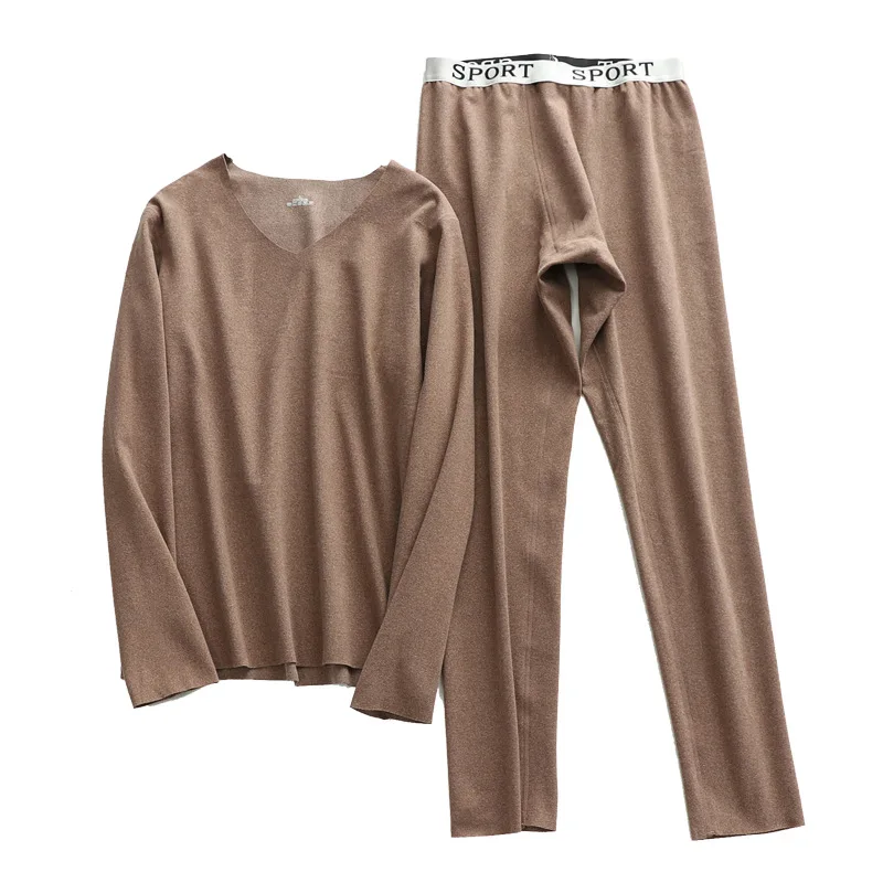 2022 New Thermal Underwear for Men Long Johns Winter Women Thermo Shirt+pants Set Warm Thick Fleece Size L-4XL