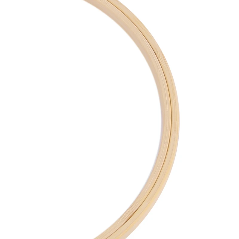 

30 Pieces 6.7Inch 17Cm Round Wooden Embroidery Hoops Set Bulk Adjustable Bamboo Circle Cross Stitch Hoop Ring