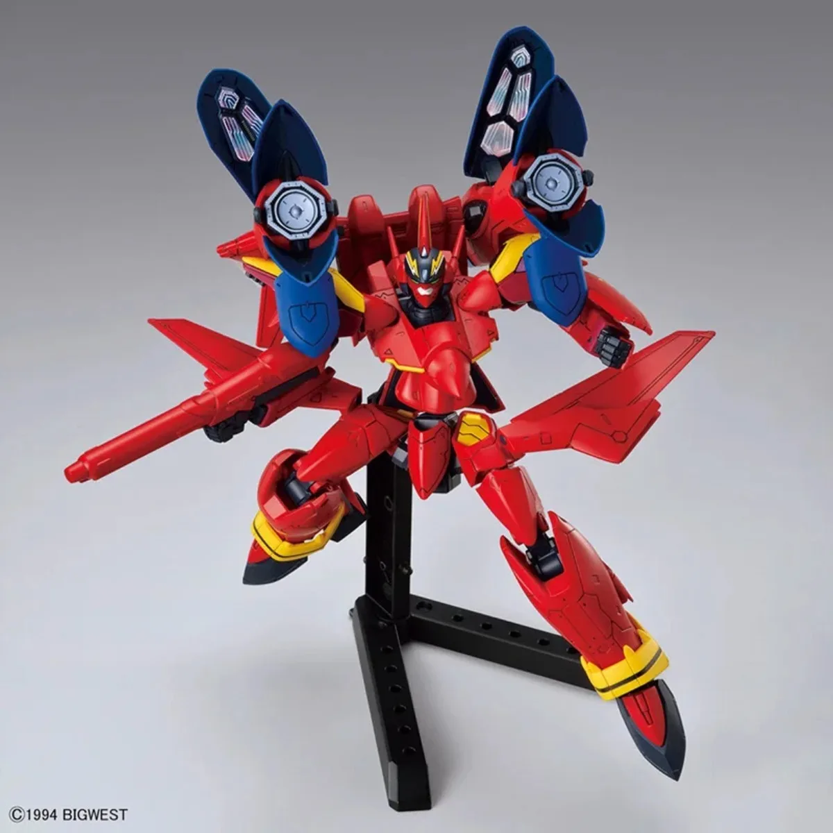 Фото Оригинальный Bandai Genuine HG 1/100 VF-19 Custom Fire Valkyrie Sound Booster Macross Plus, коллекция аниме, наборы моделей экшн-фигурок №3