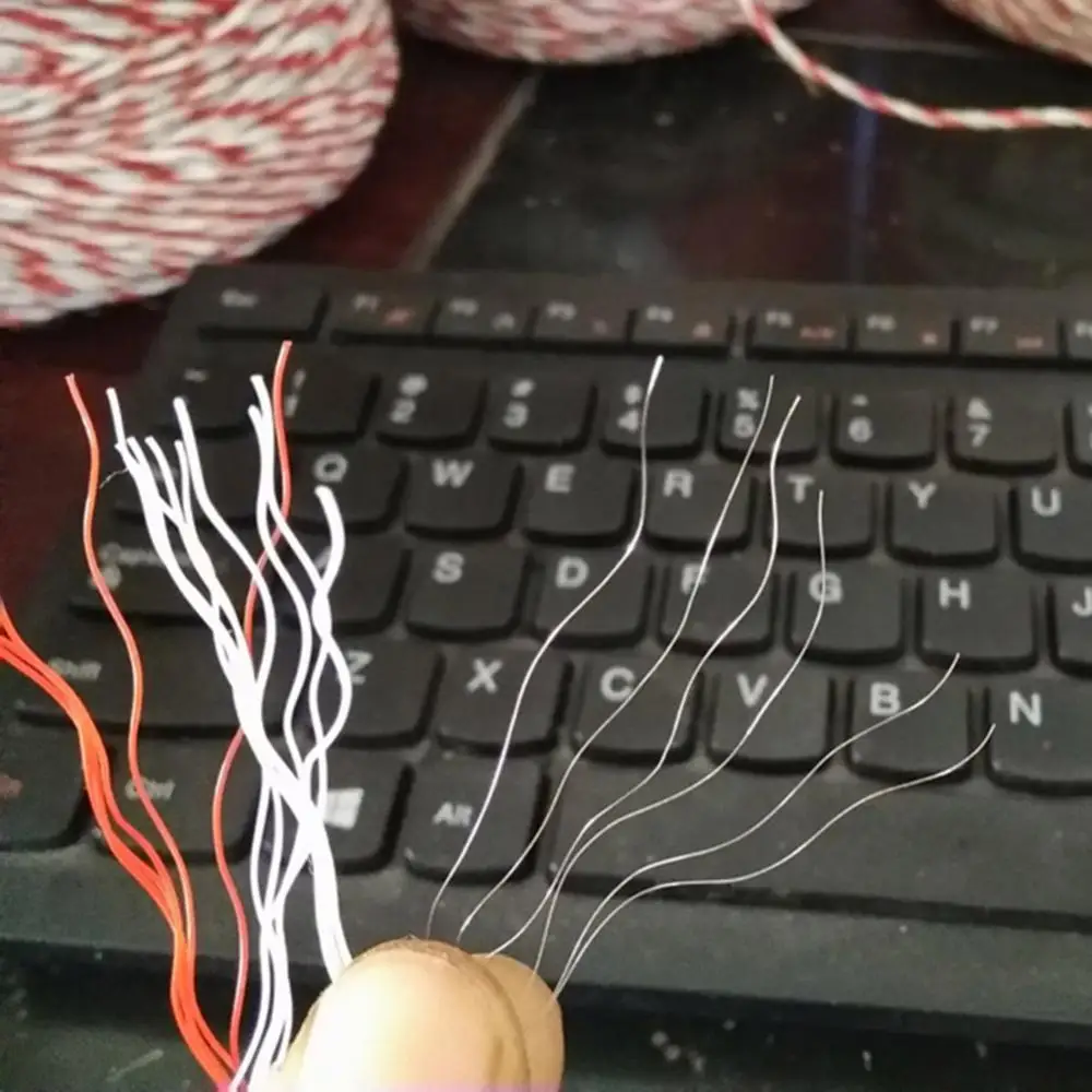 

Portable 500m Electric Fencing Poly Wire Rope Farm Garden Animal Enclosure Tool