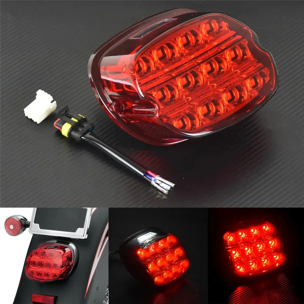 

Motorcycle LED Brake Tail Light Fits For Harley Touring Electra Glide Road Glide Softail Sportster XL883 XL48 Dyna FLD Fat Boy