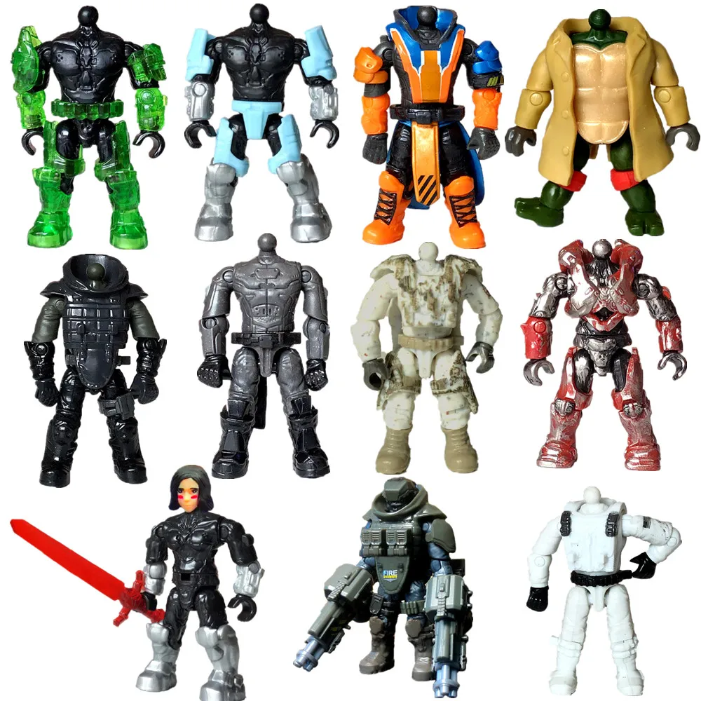 

Сменные детали для тела Mattel Mega Bloks, экшн-фигурка, строительные блоки, коллекция аниме, подвижные сборные блоки