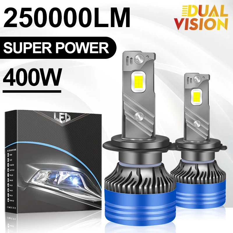 

Dualvision H4 H7 H11 LED K4C K4S 250000LM 400W LED Headlights 6000K 4300K H8 H9 H1 9005 9006 HB3 HB4 9012 High Power Led Canbus