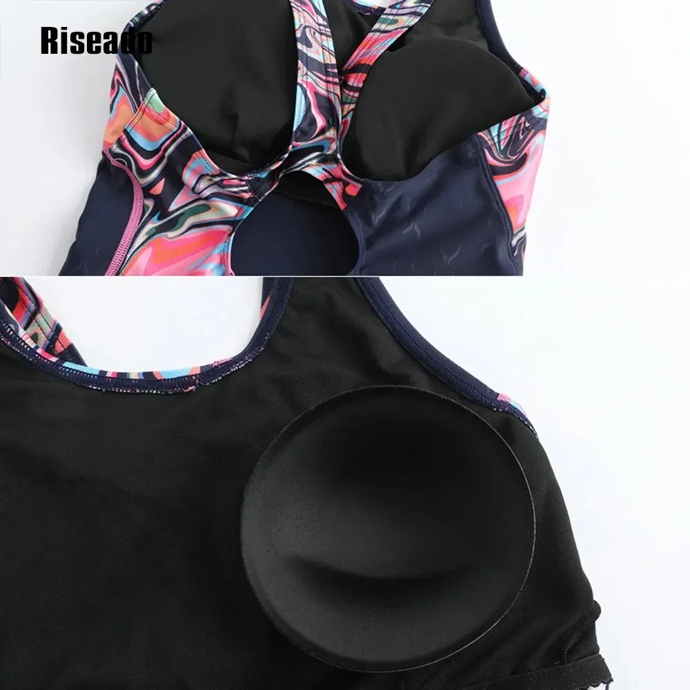 Женский цельный купальник боди-борцовка защита от ультрафиолета устойчивый к