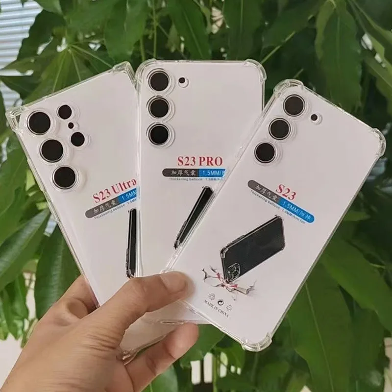Soft Case For Samsung Galaxy S23 Ultre S22 S21 S20 Fe S10 S9 S8 Plus Note 20 10 Shockproof Clear Lens Protection Tpu Cover