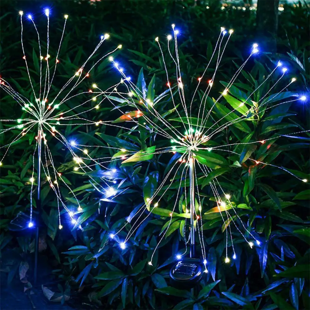 

LED Solar Garden Firework Light Outdoor Waterproof Decoration Solor Light String Patio Fairy Lighting Lawn Light Walkway Lights