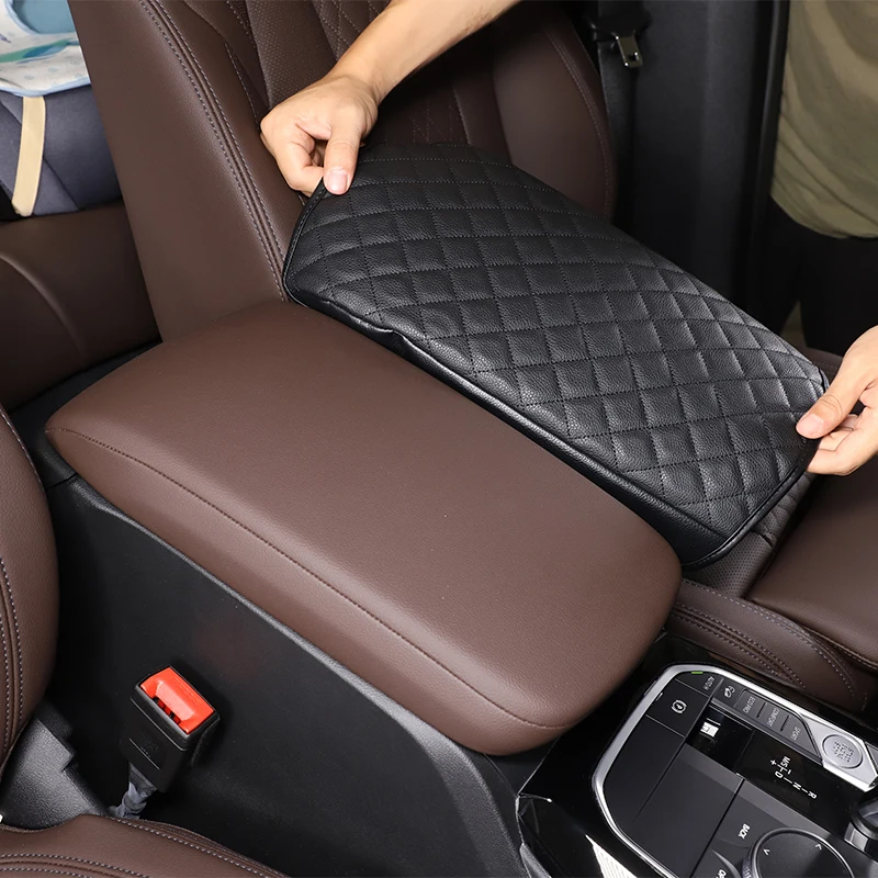 

For Bmw X3 G01 18 -22 Car Armrest Pad Cover Waterproof Leather Protective Cushion Cover For Car Center Console Armrest Accessory