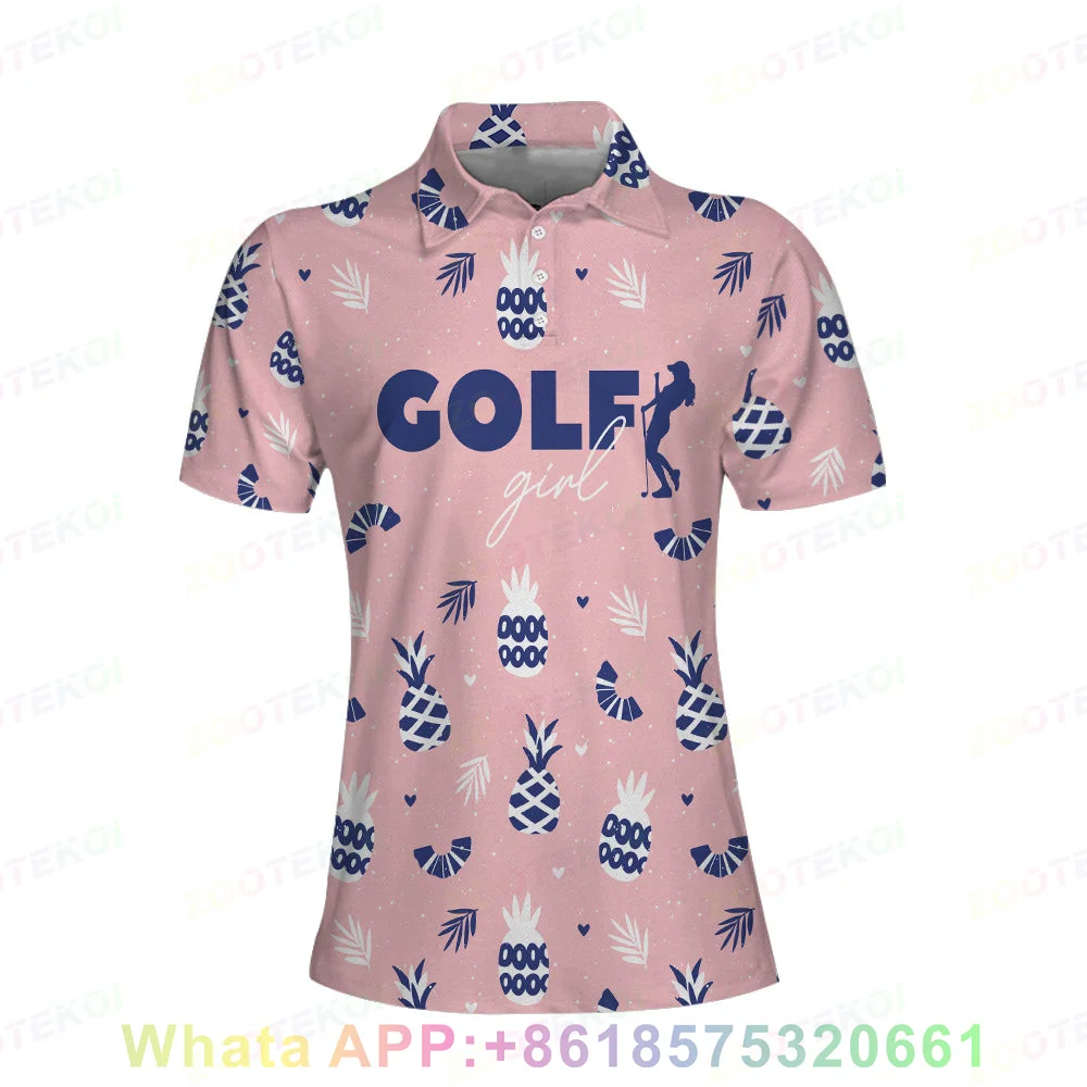New Women's Golf Shirt Quick-drying Breathable Polo Shirts  Fashion Sports Short Sleeve Lapel Buttons Golf Badminton T-shirt