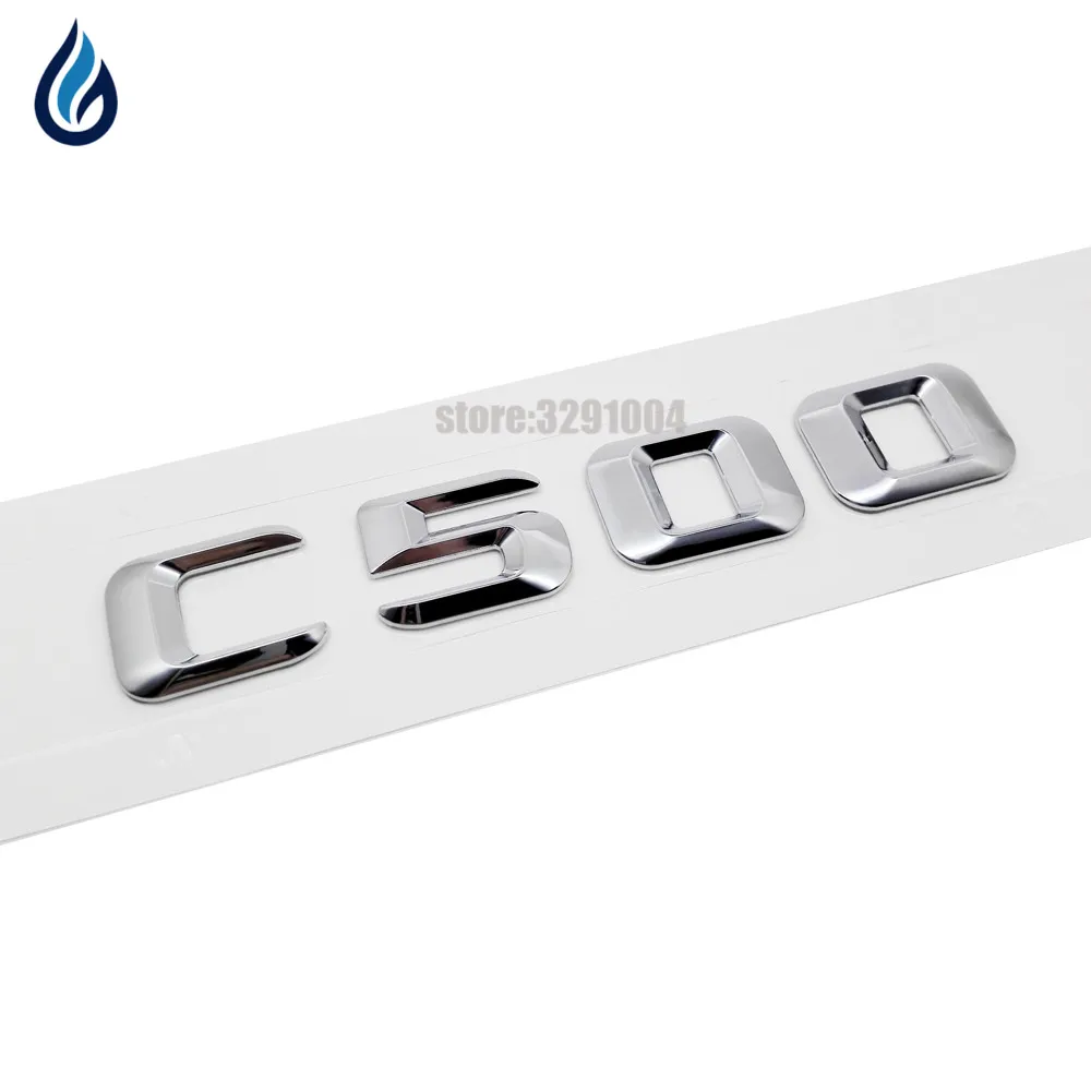 

Для Mercedes Benz C-Class C500 190E W201 W202 W203 W204 W210 W211, Задняя эмблема багажника, хромированная фотохромная эмблема, Стайлинг автомобиля