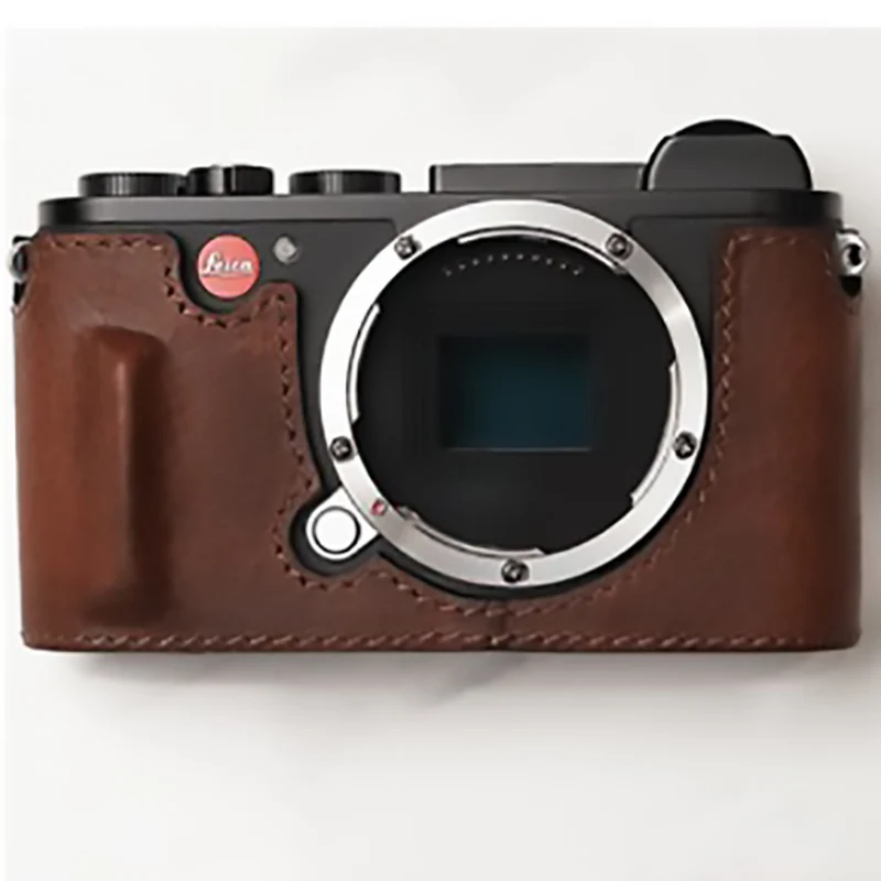 

Genuine Leather Camera case Video Half Bag Camera Bodysuit LEICA CL Camera Handmade