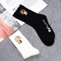 tokyo revengers woman sock anime for women socks japanese print middle tube sox casual breathable spring summer hiking flight
