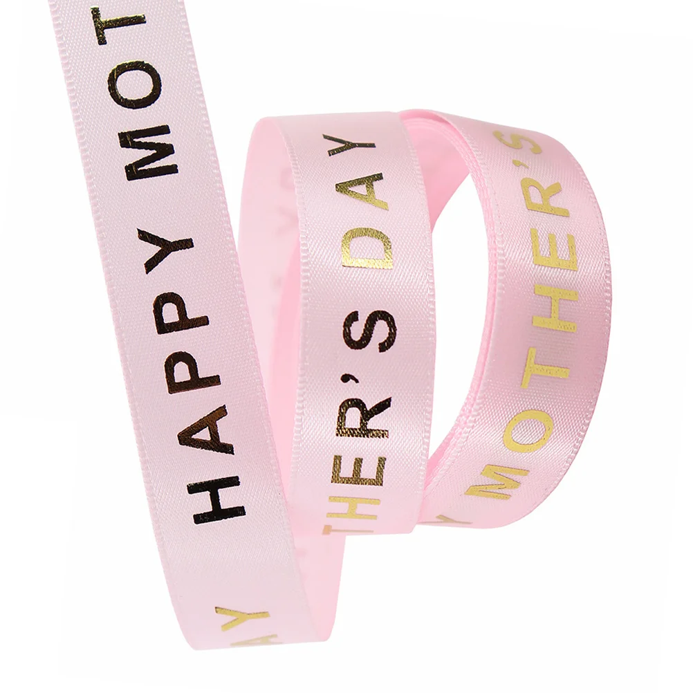 

Mother's Day Ribbon DIY Gift Packaging Printed Wrapping Packing Case Roll Decor
