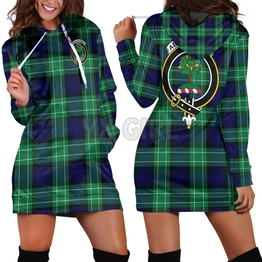 

Abercrombie Clan Tartan Crest Hoodie 3D Printed Hoodie Dress Novelty Hoodies Women Casual LongSleeve Hooded Pullover Tracksuit