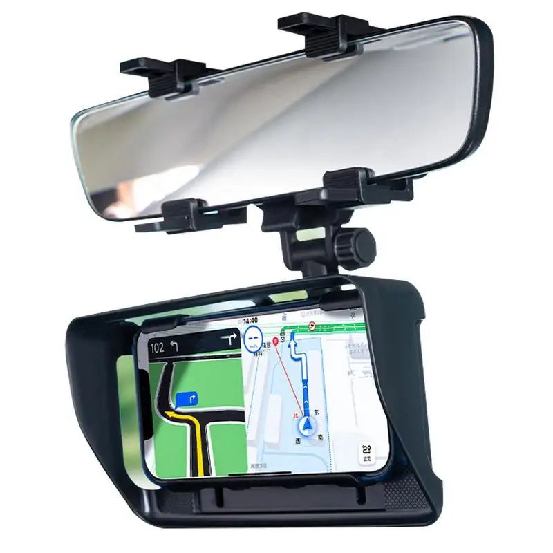 

Auto Mobile Phone Rack Windshield Phone Stand 360 Degrees Rotation Rearview Mirror Phone Mount Hands-Free Anti-Shake Rotatable