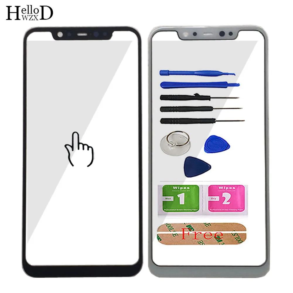 

Mobile Front Outer Glass For Xiaomi Mi8 Mi 8 Front Glass (No Touch Screen LCD Panel) Repair Replacement Part Tools Adhesive