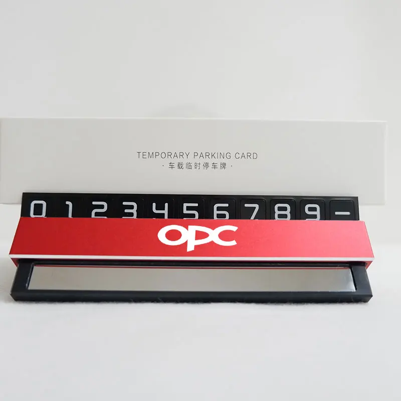 

Car Temporary Parking Card For Opel OPC Phone Number Stop Sign For Opel Astra H J K G Vectra B C Zafira B Corsa C D Mokka
