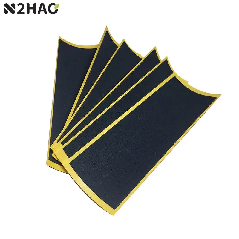 10 шт./лот, Черная клейкая лента для отпечатков пальцев, необработанная лента, наклейки с рукояткой из черной пены, 38 мм x 110 мм