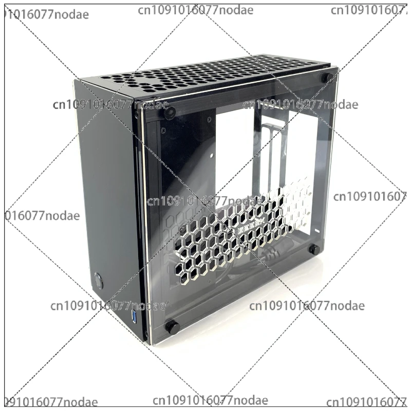 GEEEK A35S Мини-маленький чехол с одним дисплеем A4 ITX Акриловая пластина боковым