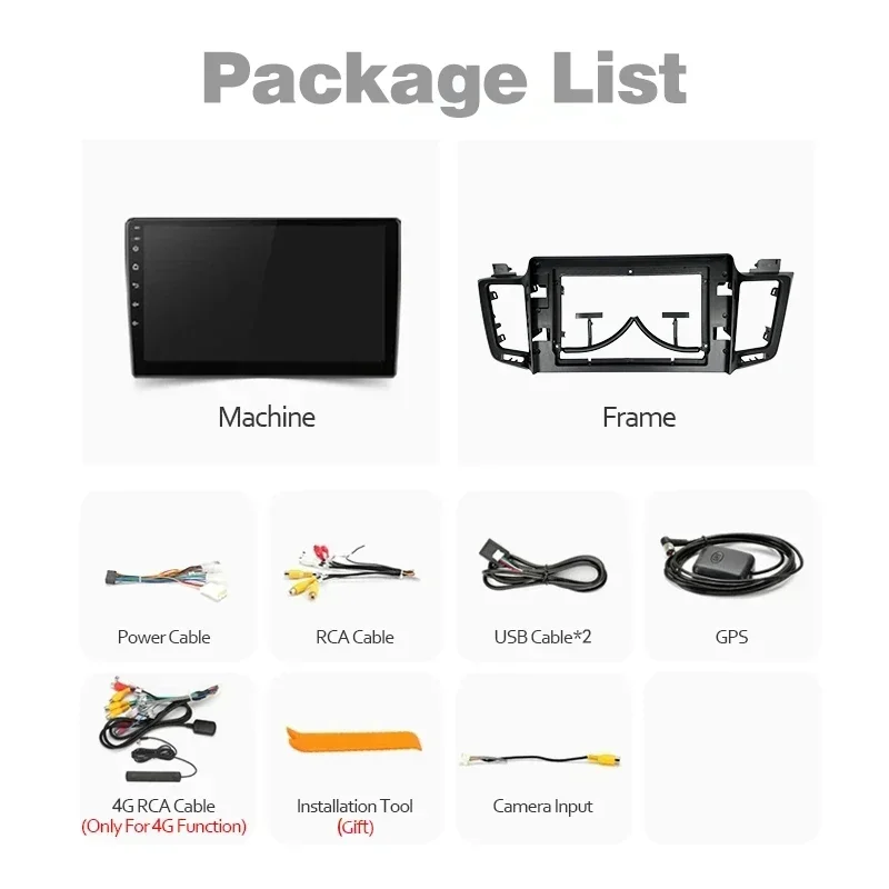 TDARRM 16-контактный беспроводной CarPlay Android Auto радио для Toyota RAV4 RAV 4 2012-2018 4G Автомобильный мультимедийный GPS 2din авторадио (art.: 3920cd187ee84) - 3920cd187ee84