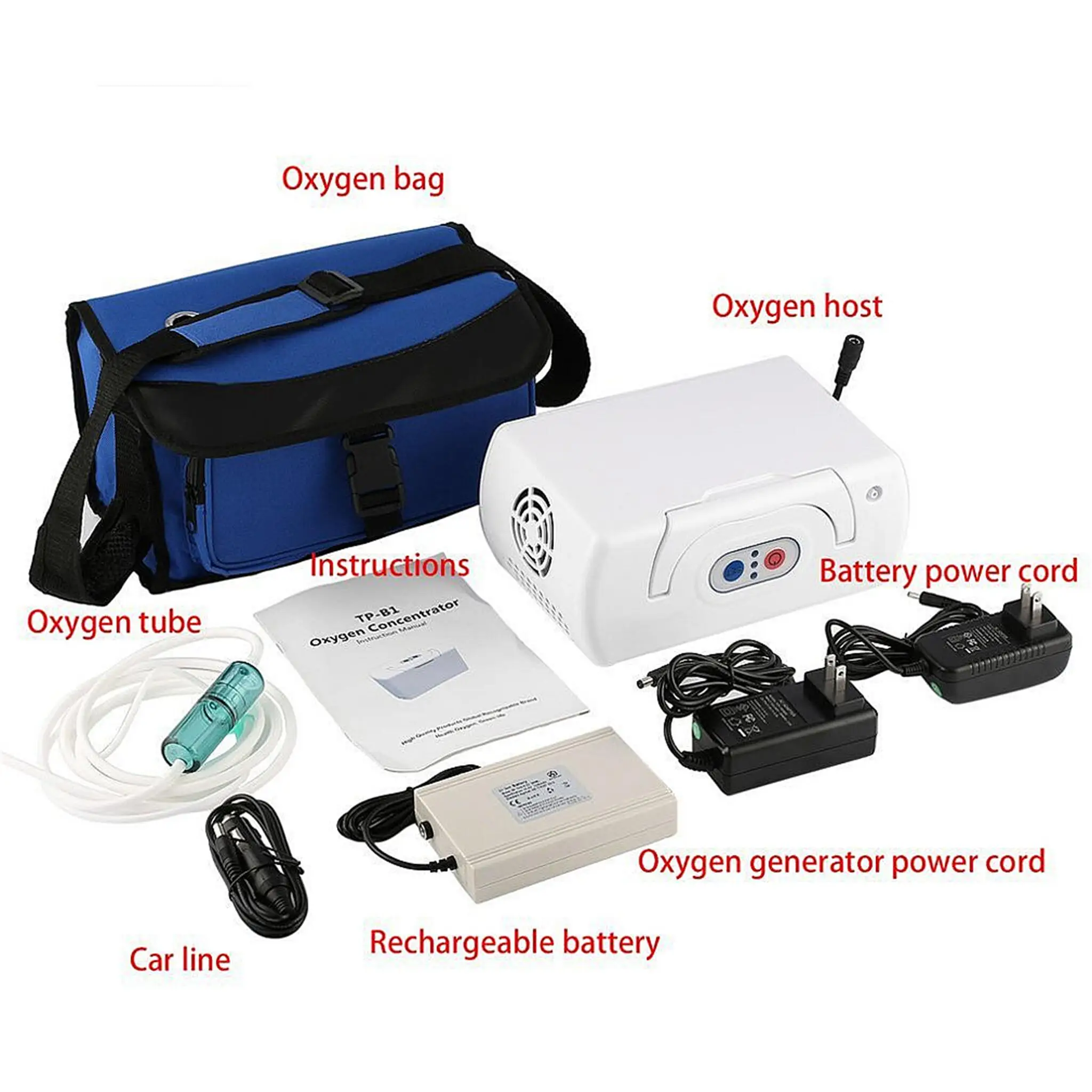

Outdoor Portable Oxygen Concentrator Vehicle Oxygen Bar Generator Household Bar 24 hours Continuous Oxygen Inhaler