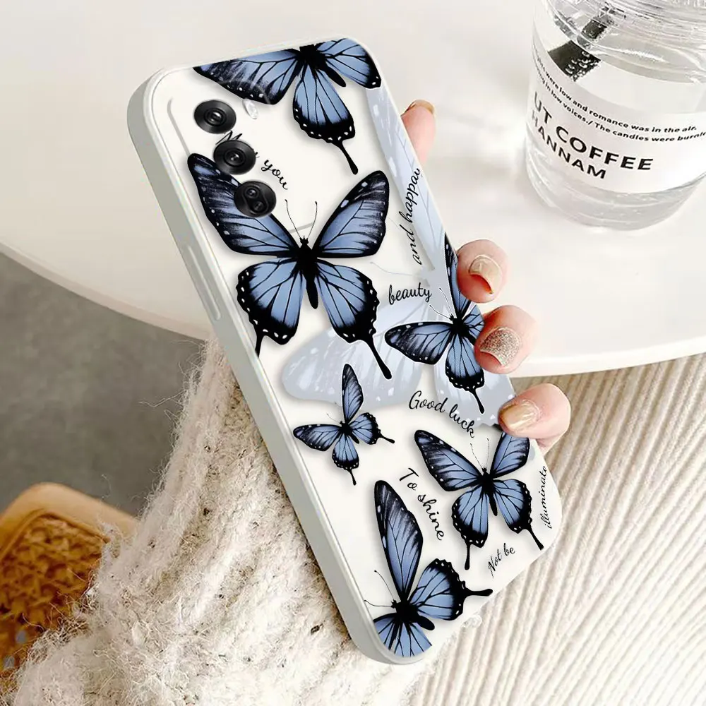 Красивый фиолетовый розовый чехол для телефона с бабочками OPPO REALME 5 6 6S 7 7I 8 8I 9I 10 11