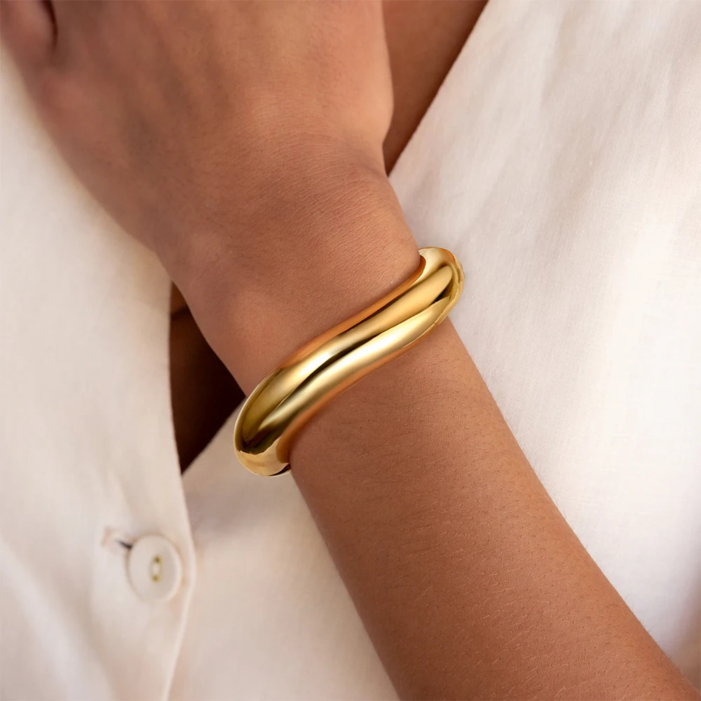 Badu винтажные нерегулярные широкие металлические массивные браслеты-манжеты для