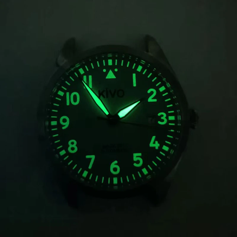 Швейцарские автоматические часы-авиаторы часы механические с сапфировым