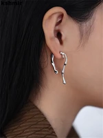 kshmir 2022 new minimalist geometric thread earrings metallic gold commute versatile earpiece accessories jewelry gifts