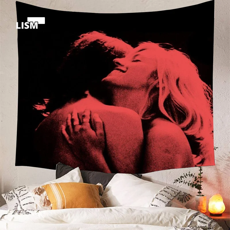 

Tv Girl French Exit Album Cover Tapestry Yoga Decoration Colored Bedspread Printed Bedroom Beautiful Wall Living Decoration Room
