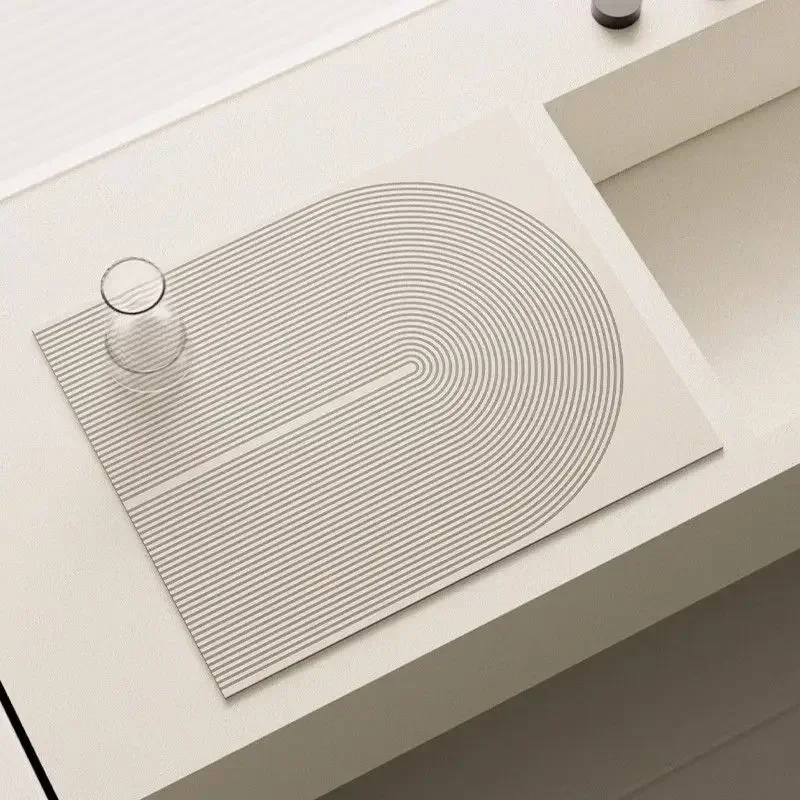 Коврик из диатомита сливной коврик кухонный сушилка для посуды с принтом