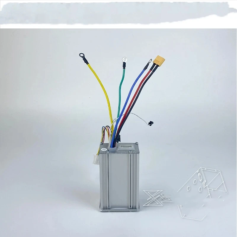 Yunli 48V 52V 60V 25A 28A контроллер электродвигателя скутера 9 Mosfets 1200W 2400W с