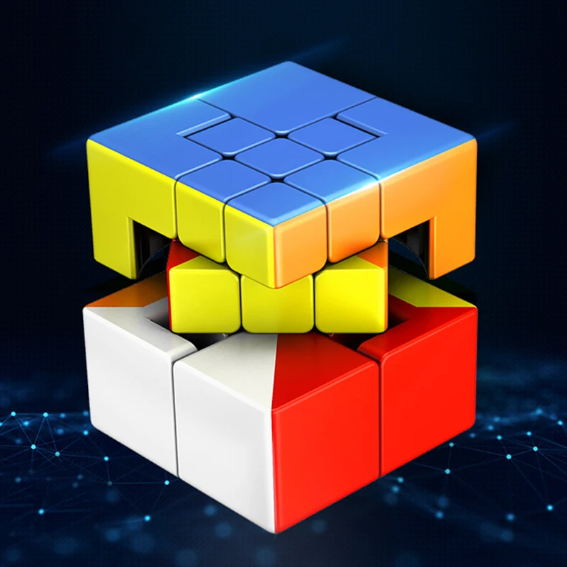 [Picube] MoYu Meilong Puppet One Pupped Two 2x2 3x3 Bandaged Magic Cubes 2x2x2 3x3x3 Cubo Magico Speed Puzzle Game Kids Fun Toy |