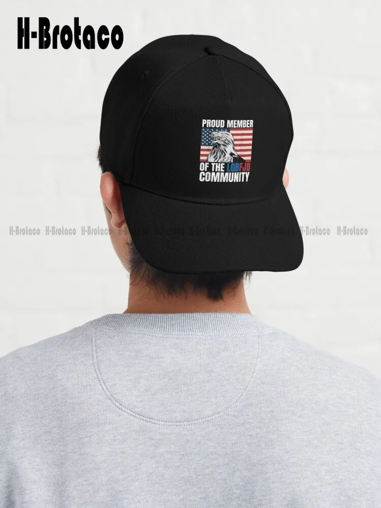 

Proud Member Of The Lgbfjb Community Dad Hat Mens Summer Baseball Cap Comfortable Best Girls Sports Quick Dry Mesh Cap Cartoon