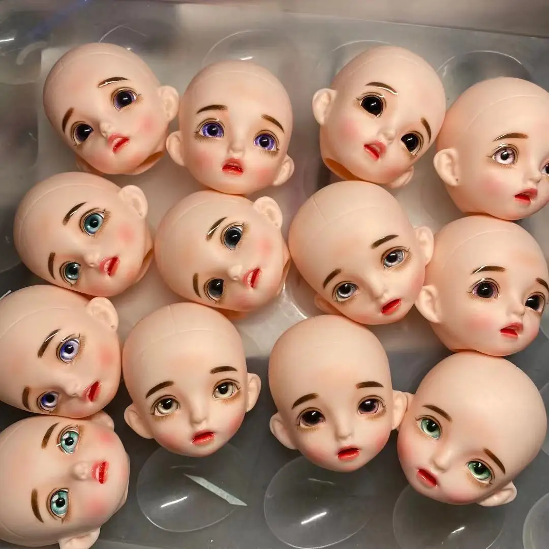 

New 1/6 Bjd Makeup Doll Head for 16 cm Multi-joint Movable Body Girl Dress Up Toy Accessories
