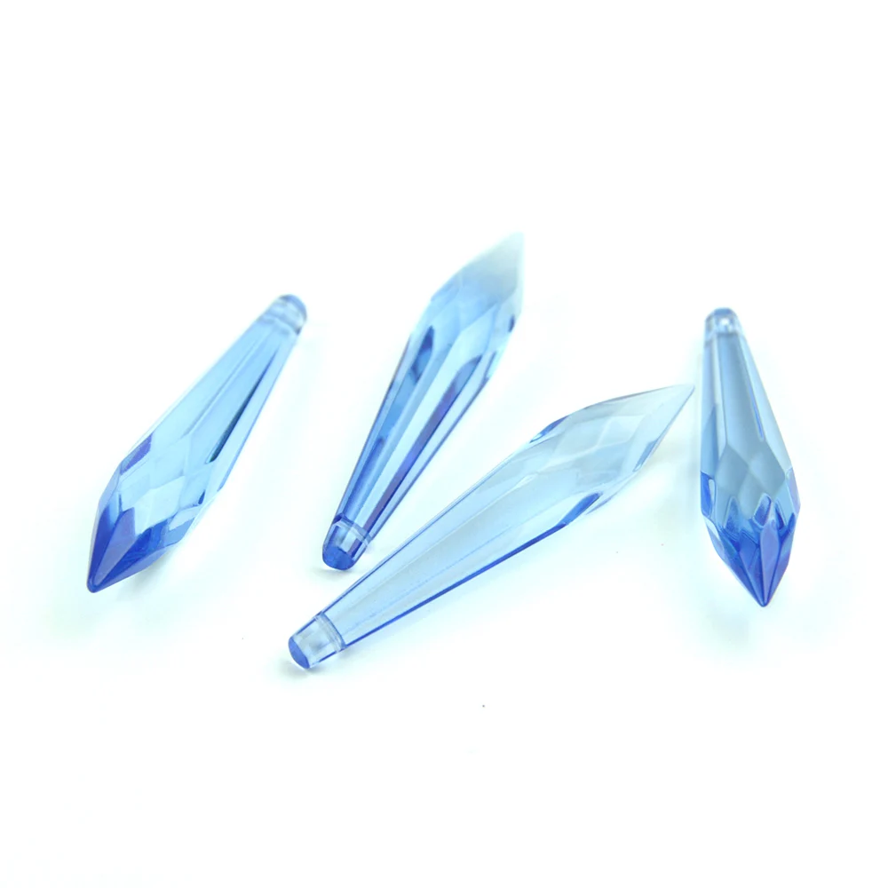 Синяя хрустальная люстра K9 украшение для торта граненые стеклянные U-образные