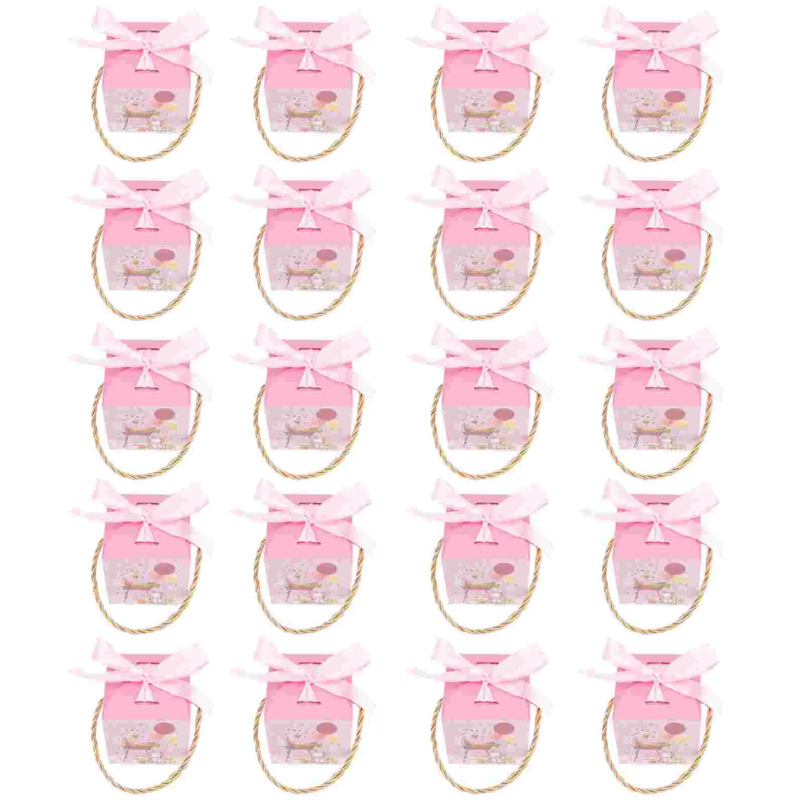 

20 Pcs Gift Wrap Box Chocolate Case Kid Gifts Baby Shower Favor Bags Boy Gift Wedding Candy Boxes Souvenir Candy Hand Gift Box