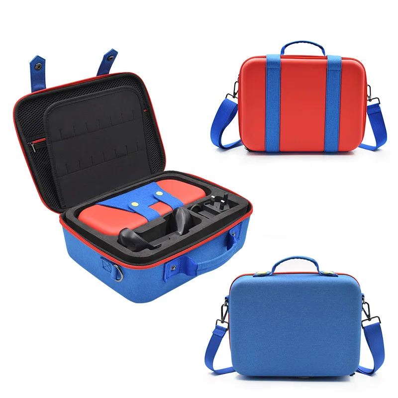 

Protective Hard Shell Carry Travel Carrying Case Compatible with Nintendo Switch System Cute and Deluxe Bag for Mario Fans 2in1