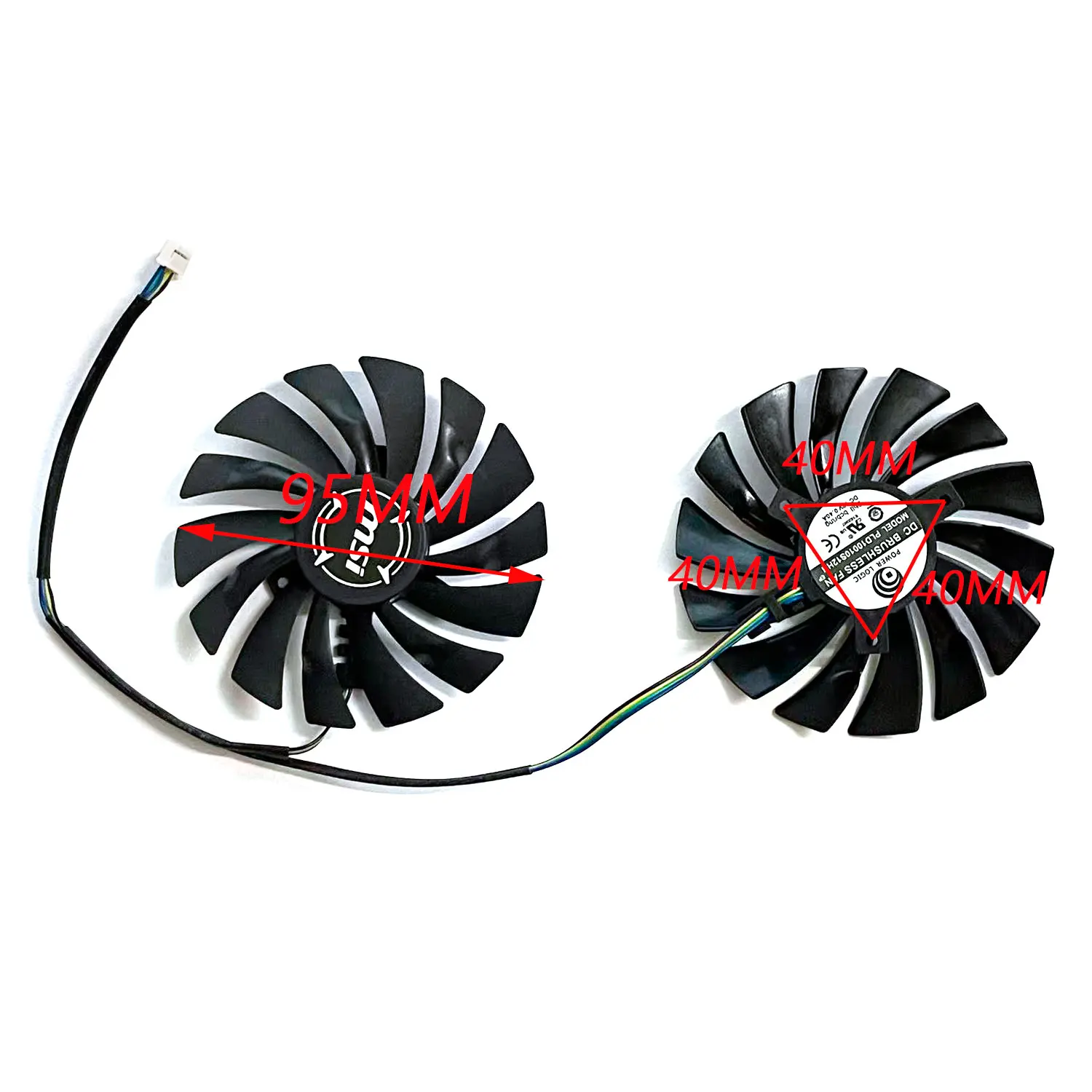 Новый вентилятор для охлаждения мячей 4PIN 95 мм PLD10010S12HH подходит MSI Geforce GTX 1080TI 1080 1070TI