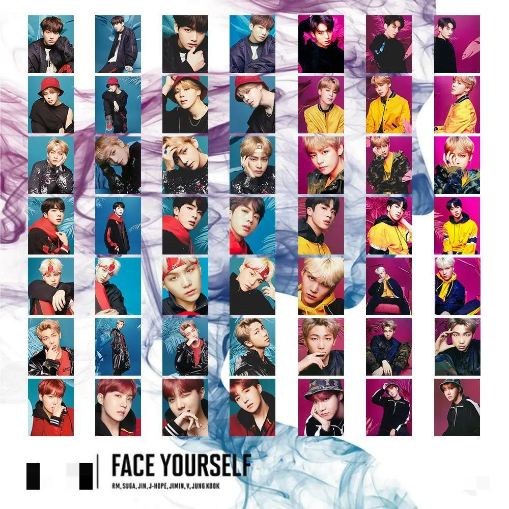 

KPOP bangtan boys FACE YOURSELF High Quality Photo Cards LOMO Photo Cards Concept Photos Collection Cards Gifts SUGA JIN JK V RM
