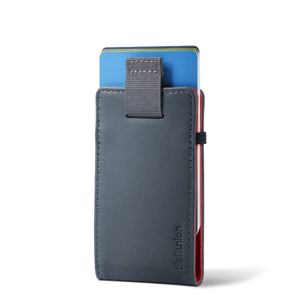 Wally Micro - Premium  Minimalist Slim Wallet and Card Holder - Reversible (Black + Brown RFID)