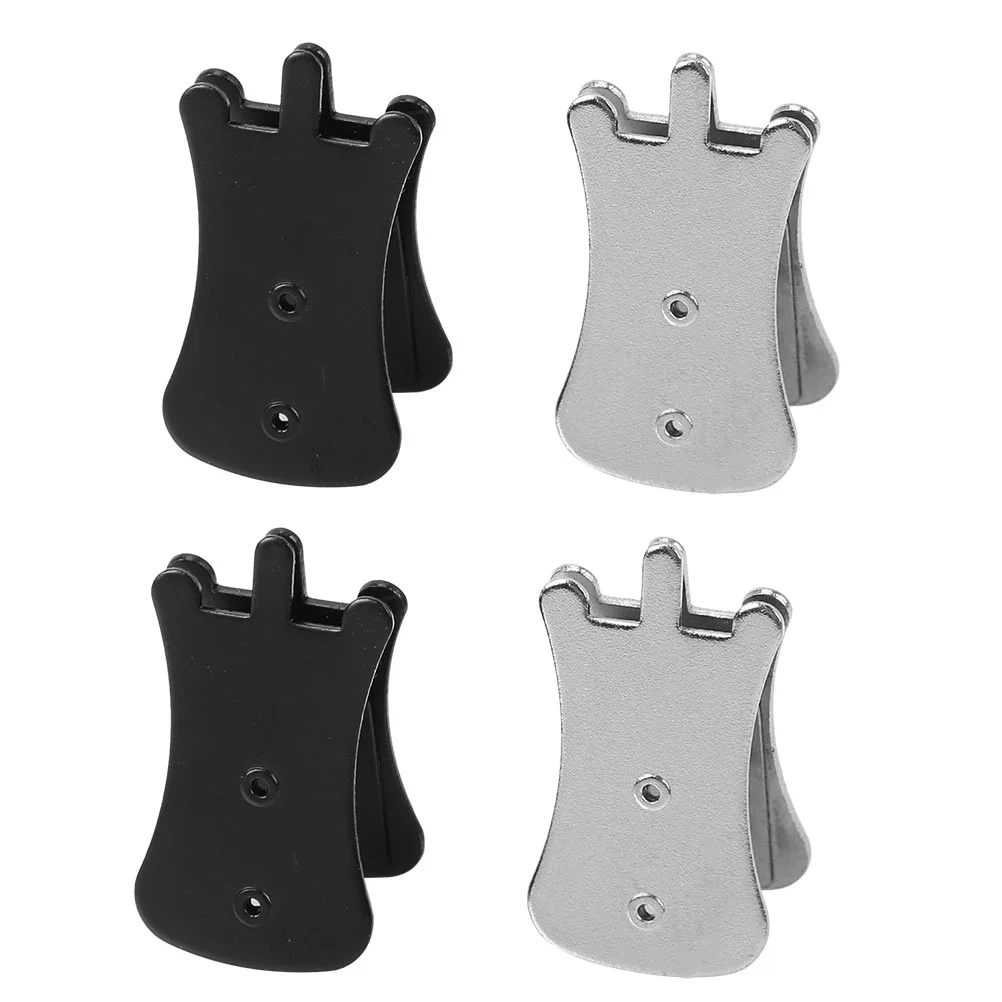 

4 Pcs Portable Erhu Silencer Clips Galvanized Steel Erhu Practice Supplies (Assorted Color)
